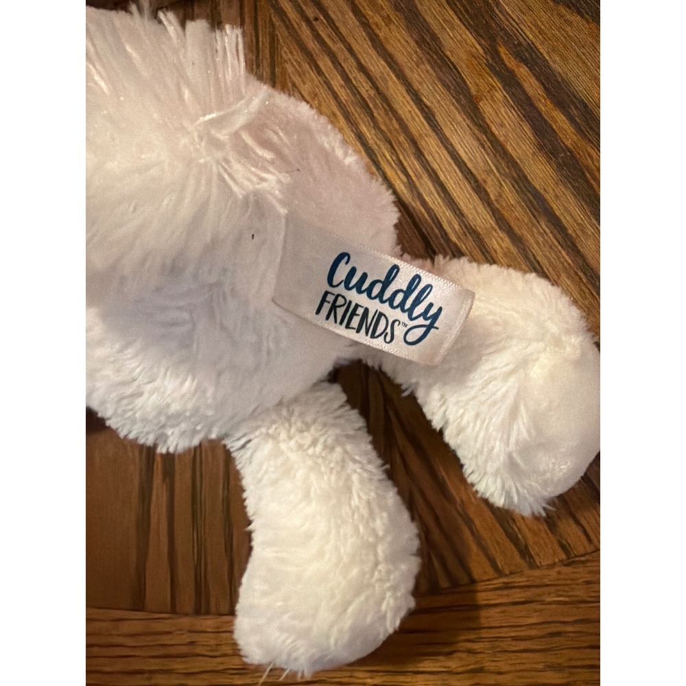 Cuddly Friends White Unicorn Plush Stuffed Animal Silver Horn 12 Inch Toy - Picture 2 of 3